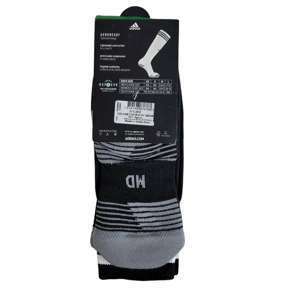 Adidas Soccer Socks Unisex M Youth 4Y-6 Over the Calf Compression COPA Zone NWT